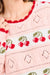 sadie and sage cherry on top sweater pink multi detail