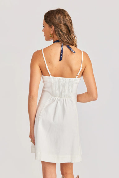 sadie and sage clear eyes mini dress white back