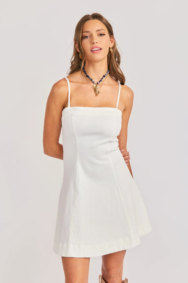 sadie and sage clear eyes mini dress white front