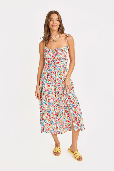 sadie and sage cove tie straps midi multi