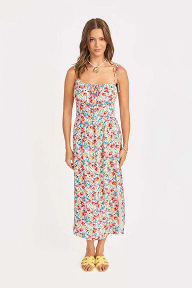 sadie and sage cove tie straps midi multi front