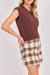 sadie and sage giselle sweater vest brown side
