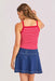 sadie and sage jukebox knit tank red white back