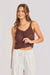 sadie and sage marlow buttoned sweater vest brown front