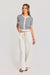 sadie and sage mavi stripe cardigan ivory navy