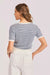 sadie and sage mavi stripe cardigan ivory navy back