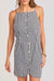 sadie and sage mustang gingham mini navy detail