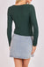 sadie and sage ronan boat neck knit top green back