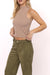 sadie and sage ronan mock neck tank oak side