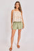 sadie and sage rosita lace trim top cream multi 