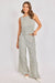sadie and sage see me stripe pant black cream