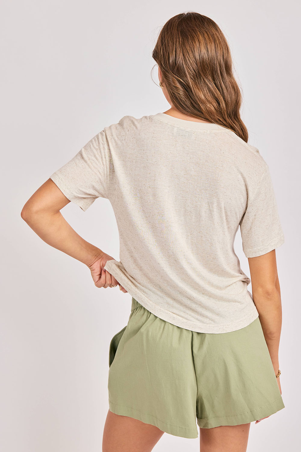 sadie and sage sonora tee shirt oatmeal back