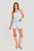 sadie and sage starlet gingham shorts sky blue