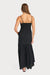 sadie and sage terra ruched maxi dress black back
