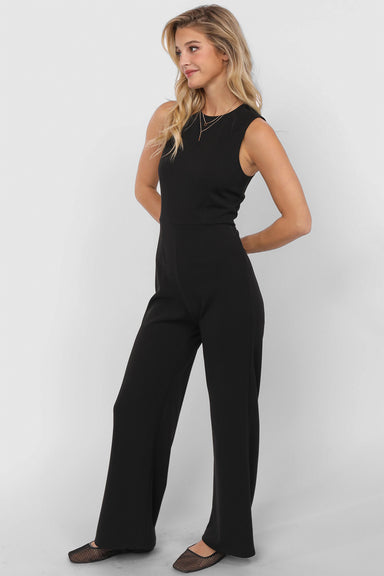 Sadie & Sage - Think Poetic Jumpsuit - Black - Side