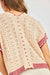 sadie and sage tricia sweater cardi natural red back detail