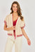 sadie and sage tricia sweater cardi natural red front