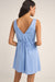 Rhythm - Tyler Mini Dress - Cornflower- Back