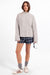 Sage the Label Athena Sweater in Fog — Full-body view