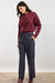 Sage the Label Bowie Trouser in Slate — Full-body view