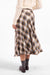 Sage the Label Cambridge Midi Skirt in Navy Camel Multi — Back view