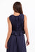Sage the Label Central Park Ruched Tank in Navy — Back view