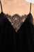 Sage the Label Femme Fatale Cami in Black — Lace detail view