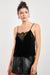 Sage the Label Femme Fatale Cami in Black — Front view