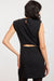 Sage the Label Gallery Mini Dress in Black Silver — Back view