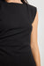 Sage the Label Gallery Mini Dress in Black Silver — Shoulder detail view