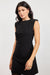 Sage the Label Gallery Mini Dress in Black Silver — Front view