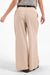 Sage the Label Logic Wide Leg Pant in Beige — Back view