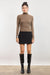 Sage the Label Pennie Turtleneck in Taupe — Full-body view
