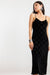 Sage the Label Rhythm Midi Dress in Black — Quarter view