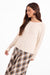 Sage the Label Semester Sweater in Ivory — Front view, looking down
