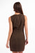 Sage the Label Simmons Shift Dress in Oak Ivory — Back view