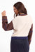 Sage the Label Sweet Rose Sweater Jacket in Navy Oak Multi — Back view