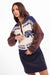 Sage the Label Sweet Rose Sweater Jacket in Navy Oak Multi — Front view, quarter angle