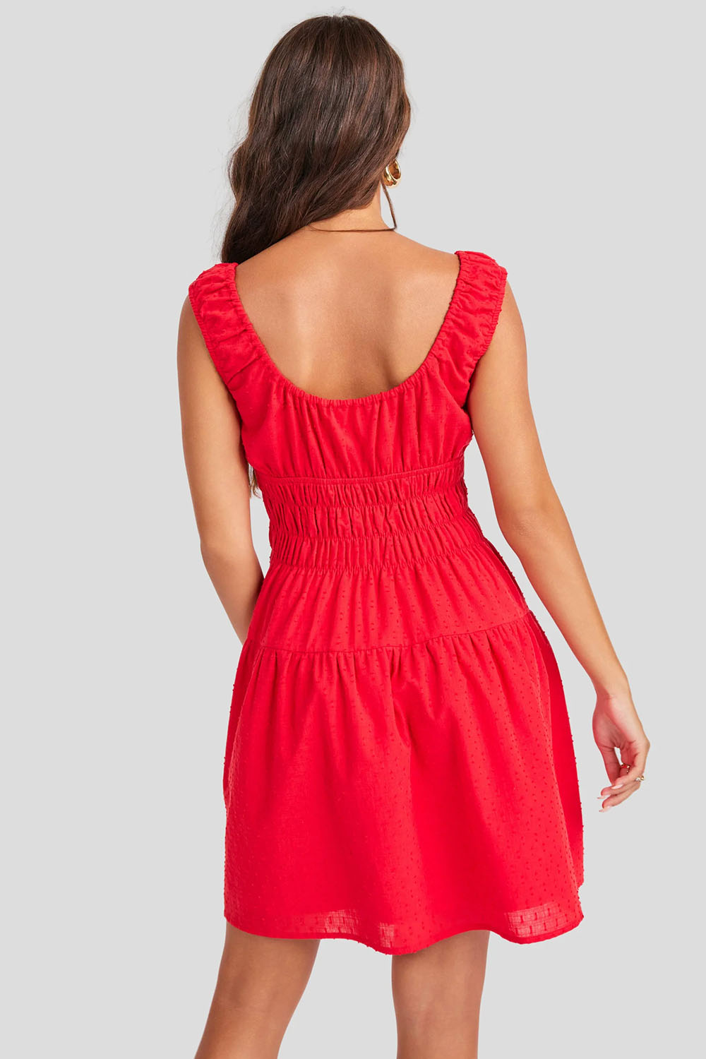 sage the label ariel mini dress red back