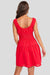 sage the label ariel mini dress red back