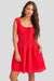 sage the label ariel mini dress red front