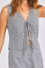 sage the label boardwalk vest black white detail