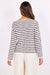 sage the label borough stripe sweater navy multi back