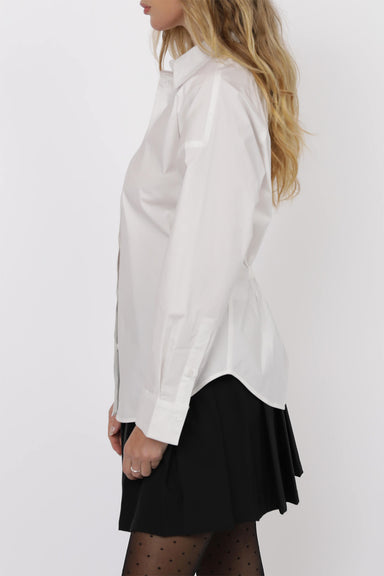 sage the label dazed poplin shirt white side