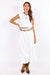 sage the label deja vu tie top white