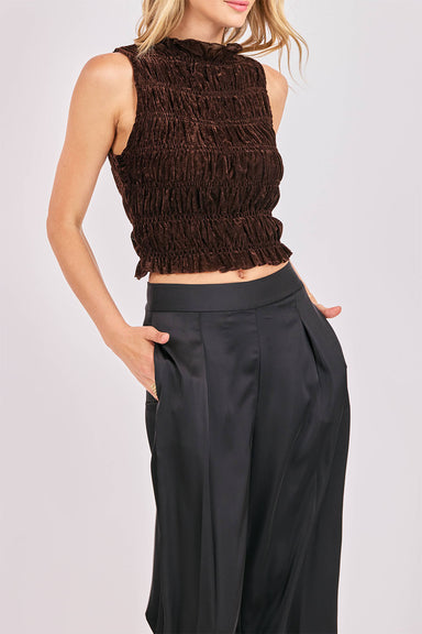 sage the label drama smocked top oak side