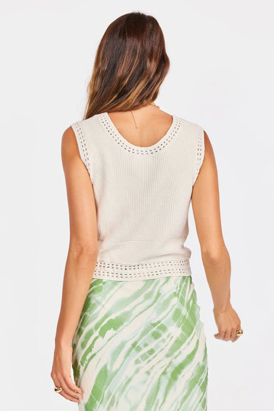 sage the label finn knit tank cream back
