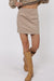 sage the label kisses mini skirt khaki front