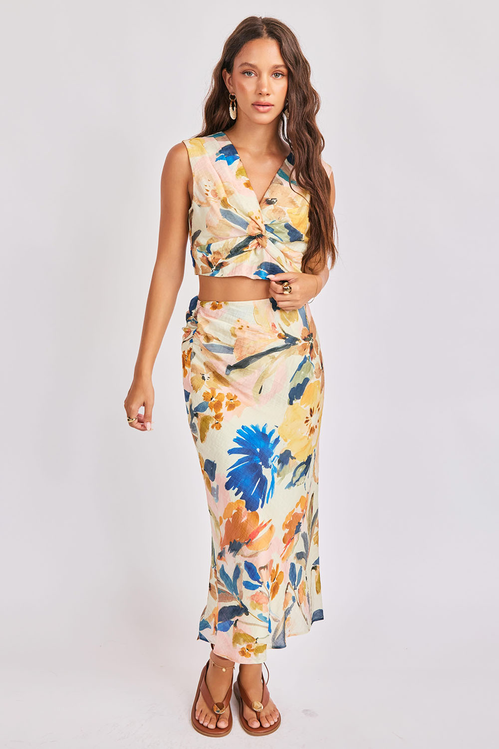 sage the label mangrove crop top multi 