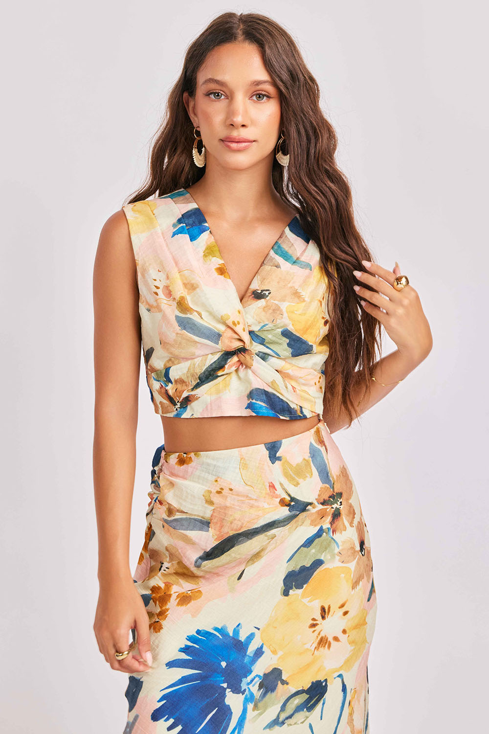 sage the label mangrove crop top multi front
